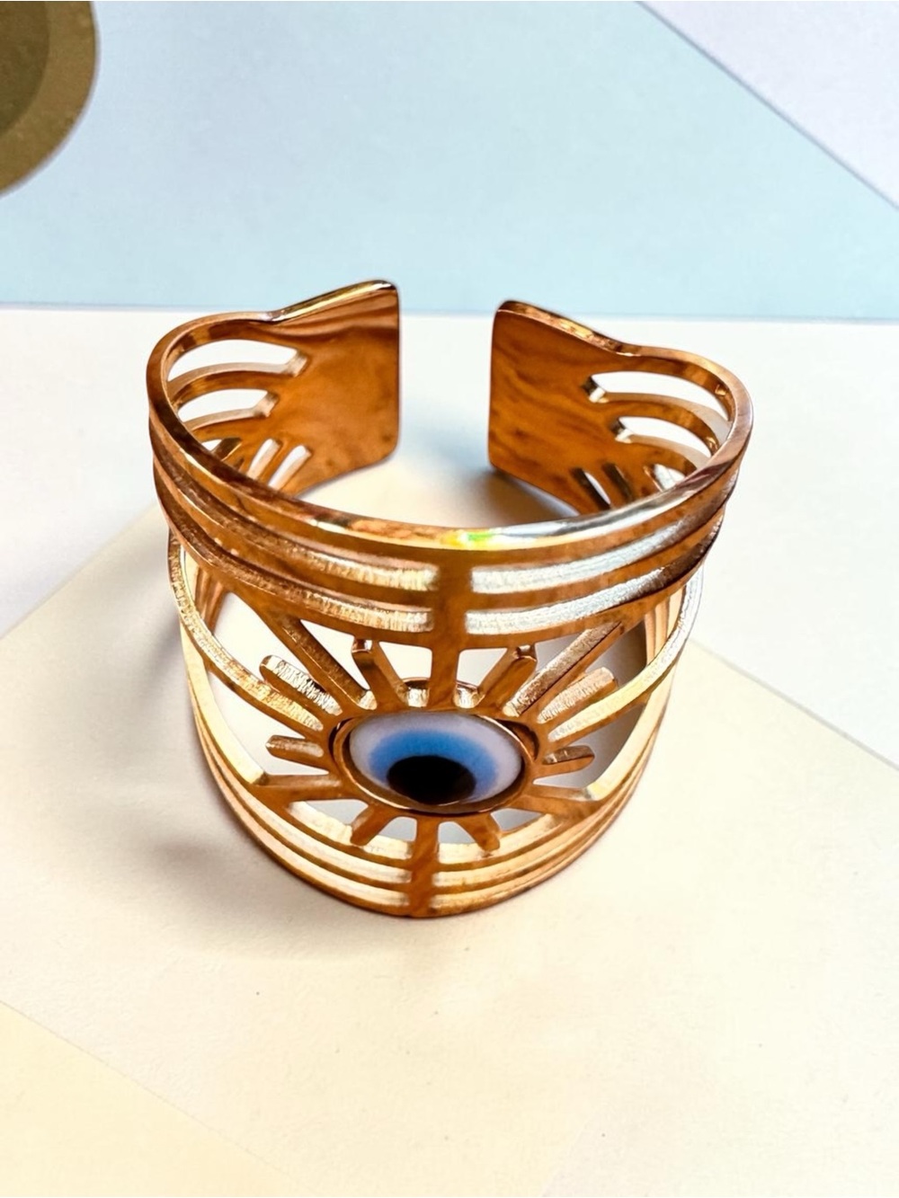Evil Eye Openwork Statement Ring - Picture 5 of 8
